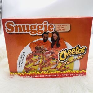 New Snuggie Flamin' Hot Cheetos 71" X‎ 54" Blanket w Sleeves Christmas Gift 2023